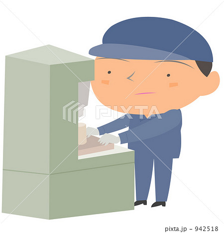 工作機械のイラスト素材