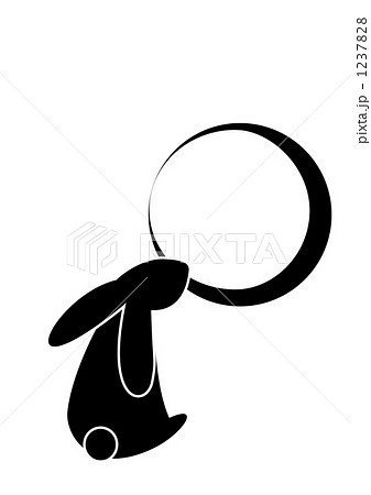 うさぎ イラスト 黒うさぎ 兔のイラスト素材 Pixta