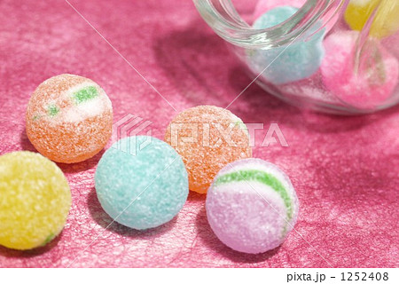 大玉飴 駄菓子の写真素材