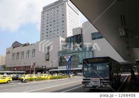 バスターミナル 徳島駅前 タクシー乗り場 四国の写真素材