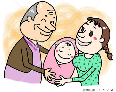 初孫のイラスト素材 初孫のイラスト素材