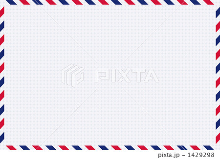 封筒 レター エアメール 国際便のイラスト素材 Pixta