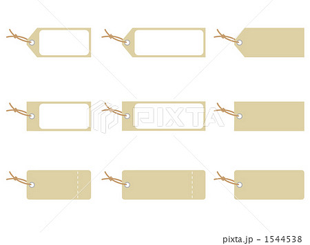ベクター 荷札 商品タグ タグのイラスト素材