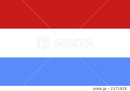 オランダ王国 オランダ 国旗 旗の写真素材