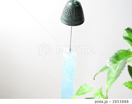 風鈴 短冊 インテリア 和風の写真素材
