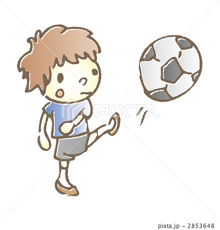 キャラクター サッカーボール かわいい 笑顔の写真素材 Pixta