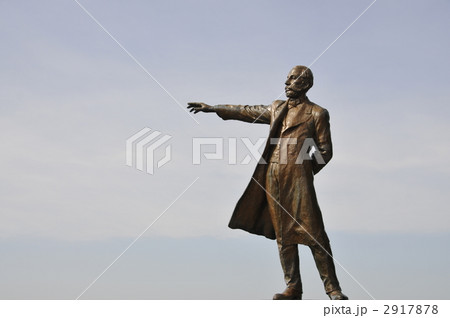 クラーク博士像 札幌農学校 銅像の写真素材