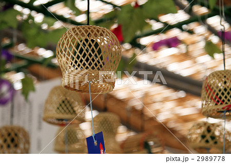 風鈴 竹風鈴 別府竹風鈴 竹ふうりんの写真素材
