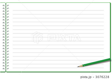 Cg メモ帳 罫線 けい線のイラスト素材