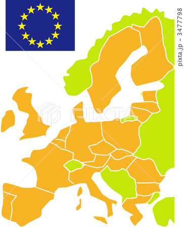 Eu加盟国 地図 Eu加盟国のイラスト素材