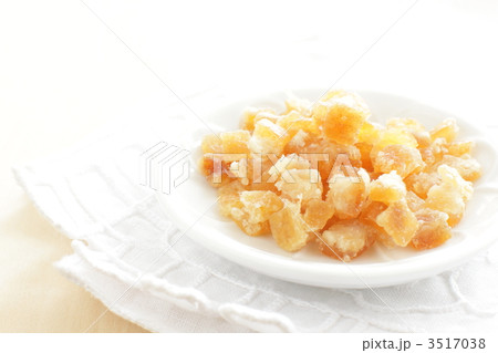 ドライ柚子 ドライゆず ドライフルーツ 柚子の写真素材