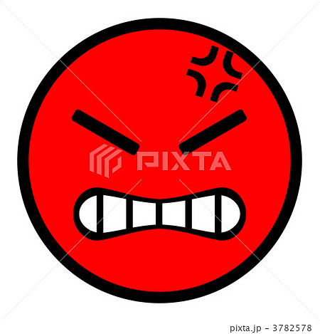 怒り顔のイラスト素材 Pixta