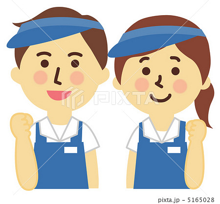 サンバイザー 若いのイラスト素材