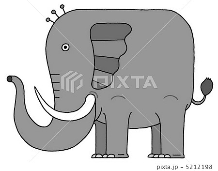 草食動物 アフリカ象 アジア象 インド象のイラスト素材 草食動物 アフリカ象 アジア象 インド象のイラスト素材