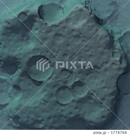 Cg 月面 クレーター 隕石のイラスト素材