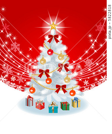 クリスマス クリスマスツリー 12月 縦位置のイラスト素材