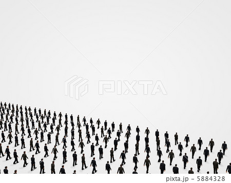 団体行進のイラスト素材