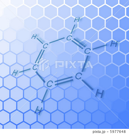 ベンゼン環のイラスト素材