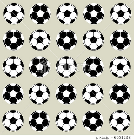 柄 サッカーボール ボール 均等のイラスト素材