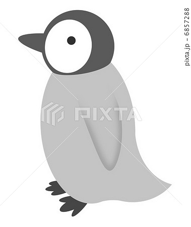 ペンギン横向きのイラスト素材