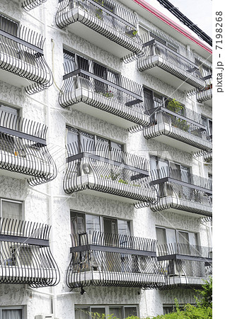 ベランダ アパート マンションの写真素材