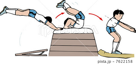 跳び箱 体育 イラスト イラストレーションのイラスト素材