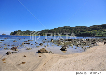 さいはてにて 海 木之浦 砂浜の写真素材