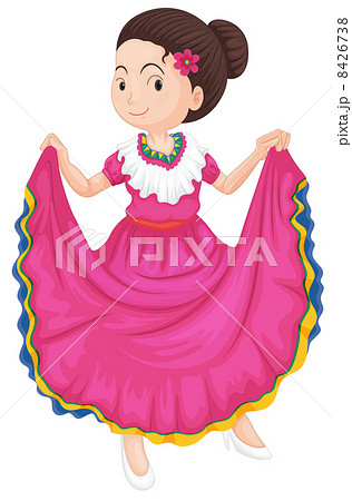 ベトナム女性 美人のイラスト素材