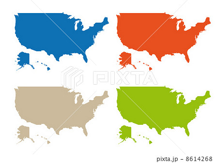 地図 アメリカ合衆国 アメリカ ベクターのイラスト素材