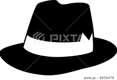 ハット シルエット 帽子 ぼうしのイラスト素材 Pixta