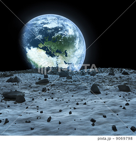 月面の写真素材