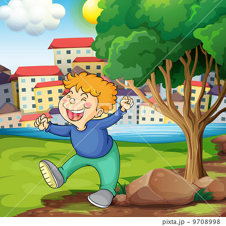 川沿い リバーサイド 川辺 川岸のイラスト素材