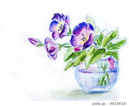 花瓶 水彩画 花のイラスト素材 - PIXTA