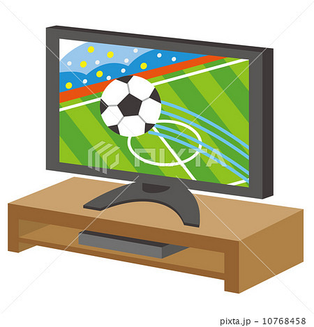 スポーツ中継 サッカー Tv 歓声のイラスト素材