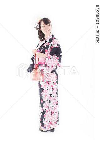 浴衣 小物入れ 可愛い 和装の写真素材