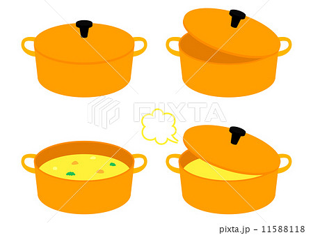 両手鍋のイラスト素材