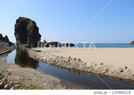 三瀬海水浴場の写真素材