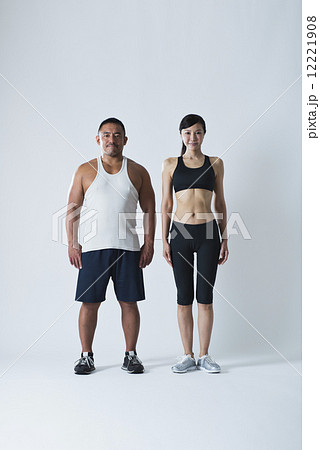 肉体美 女性の写真素材