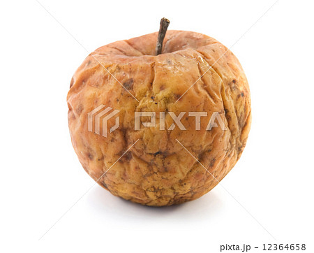 腐った 林檎 リンゴ アップルの写真素材