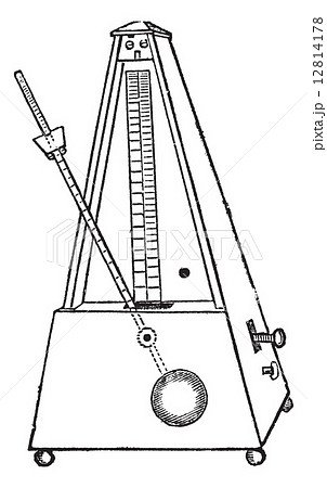 メトロノームのイラスト素材