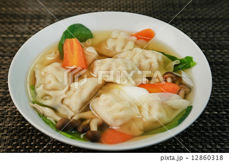水餃子 水餃 中華料理 中国料理の写真素材