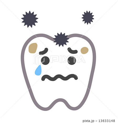 虫歯菌のイラスト素材