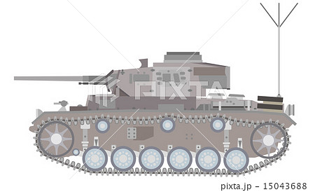 戦車 タンク 乗り物 兵器のイラスト素材