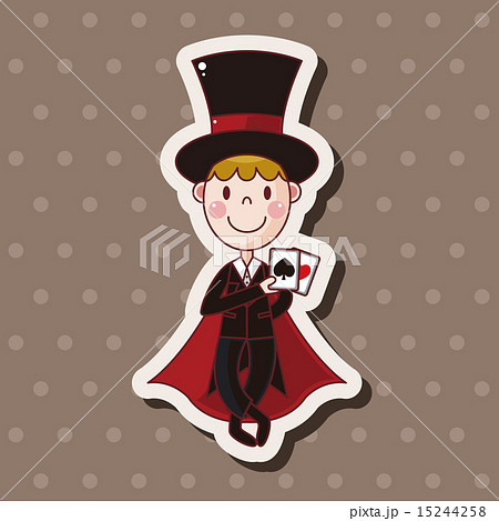 手品師のイラスト素材 手品師のイラスト素材