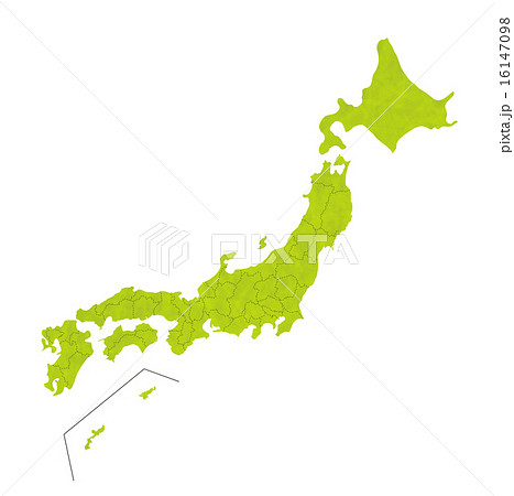 アイコン 日本地図 都道府県 地図のイラスト素材