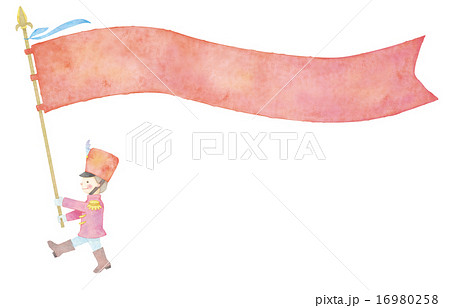 旗手のイラスト素材