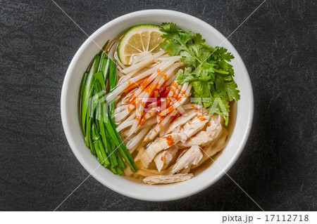 フォー 食べ物 海外 アジアの写真素材