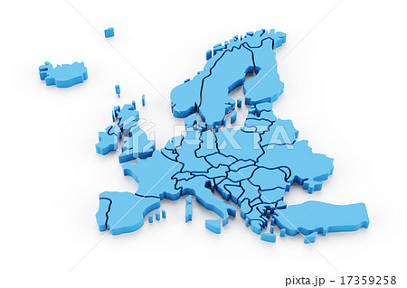 欧州 地図 マップ ヨーロッパのイラスト素材
