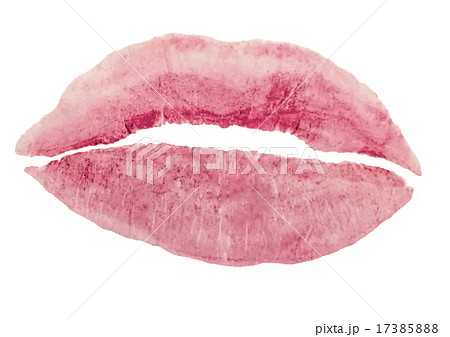 キスマーク キス 唇 口のイラスト素材