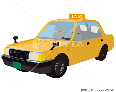 Taxiのイラスト素材